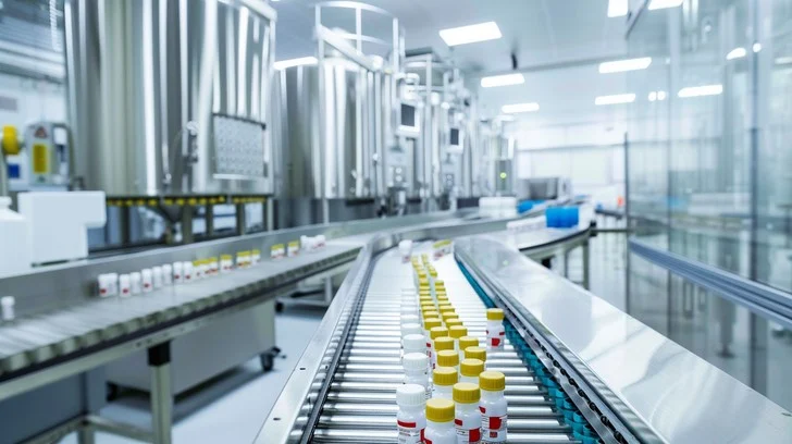 Stainless steel pharmaceutical manufacturing equipment and piping